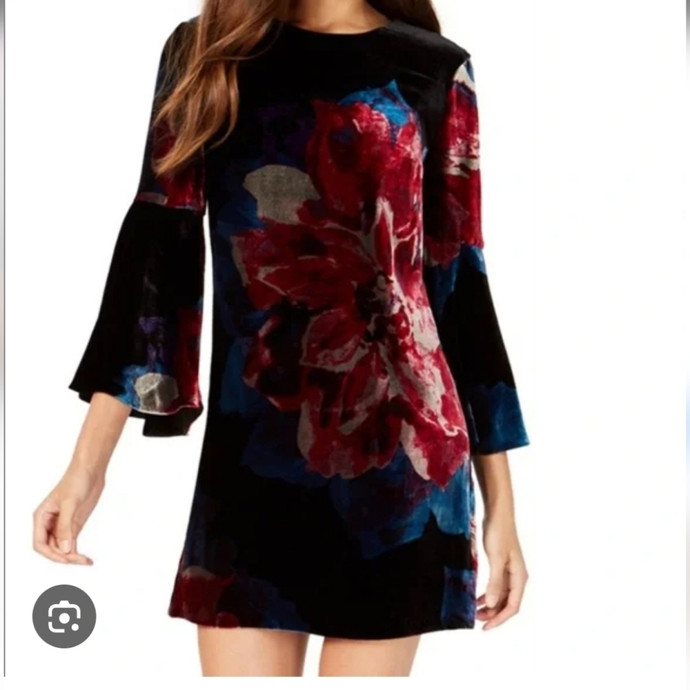 Trina Turk Women's Velvet Shift Dress - Multicolor